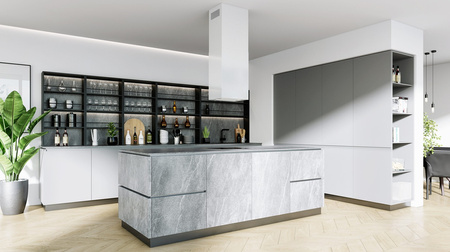 Okap wyspowy Seenergy Cubo Isola Plus 40 White