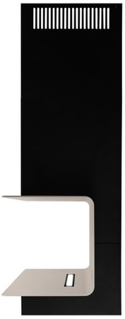 Okap kominowy / przyścienny C-Shelf Gest 60 black/kashmir 850m3/h