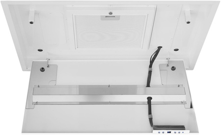 Okap sufitowy Toflesz Empire 90 biały mat 850m3/h turbina zewnętrzna