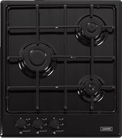 Zestaw 45cm: płyta gazowa Kernau KGH4346B + piekarnik elektryczny MPM-45-BO-23C