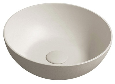 Umywalka betonowa, nablatowa Sapho Formigo FG314 piaskowy mat