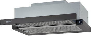 Okap teleskopowy / do zabudowy Cata TFH6630BK z silnikiem bezszczotkowym