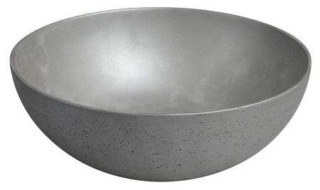 Umywalka betonowa, nablatowa Sapho Formigo FG319 srebrny mat