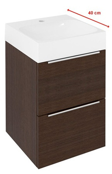 Szafka umywalkowa Sapho Emona EM040-1616 39,4x55x39cm, sosna rustykalna