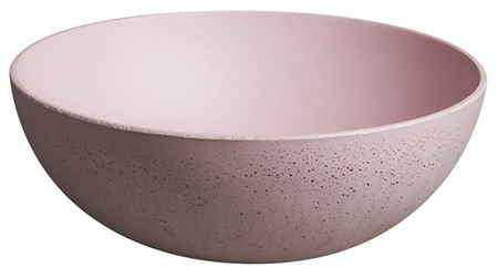 Umywalka betonowa, nablatowa Sapho Formigo FG321 różowy mat