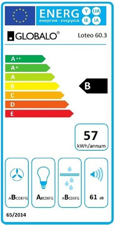 Okap podszafkowy / do zabudowy Globalo Loteo 80.4 Black