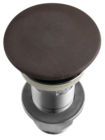 Korek umywalkowy Sapho FG915 5/4'', klik-klak, ciemnobrązowy mat