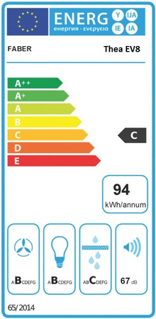 Okap przyścienny Faber Thea EV8 WH Matt 80/bez ramy 321.0517.783