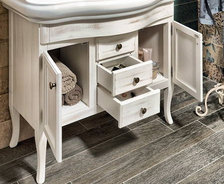 Szafka umywalkowa Sapho Retro 1621 89x80x48cm, starobiała