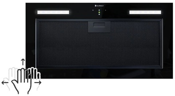 Okap podszafkowy / do zabudowy Globalo Pimotion 60.1 Black Gest