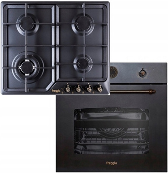 Zestaw retro Freggia: płyta gazowa HR640VGTAN + piekarnik elektryczny OERD67AN