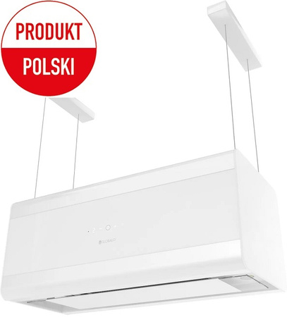 Okap wyspowy Globalo Tudara 80.4 White