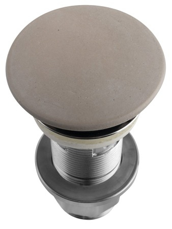 Korek umywalkowy Sapho FG914 5/4'', klik-klak, piaskowy mat