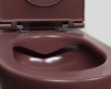 Miska wisząca WC Isvea Italy Infinity 10NF02004-2R rimless, 36,5x53cm, maroon red mat