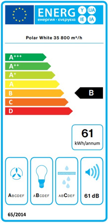 Okap wyspowy Falmec Polar White Isola 35cm
