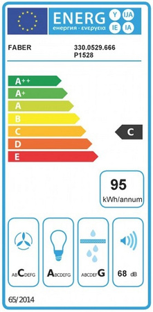 Okap przyścienny Faber Tweet EV8 LED BK80 330.0529.666