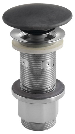 Korek umywalkowy Sapho FG916 5/4'', klik-klak, antracytowy mat