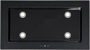 Okap sufitowy Toflesz Luxor Glass 120 czarny 850m3/h turbina zewnętrzna