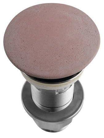 Korek umywalkowy Sapho FG921 5/4'', klik-klak, różowy mat