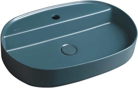 Zestaw Isvea Italy Infinity: Umywalka nablatowa + korek petrol mat