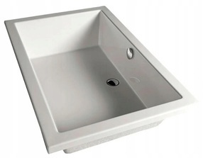 Zestaw: brodzik Polysan Deep 72879 100x75x26cm z nóżkami i odpływem