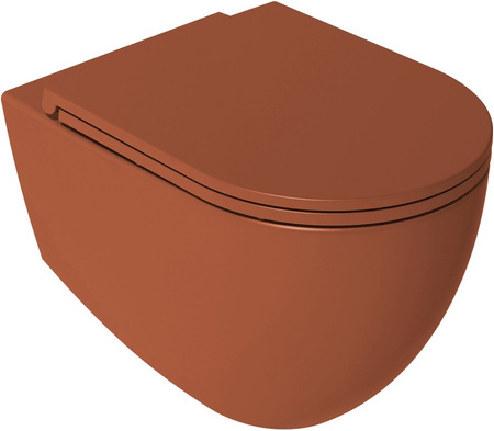 Deska WC Isvea Italy Infinity 40KF0548I-S Soft Close, duroplast, terracotta