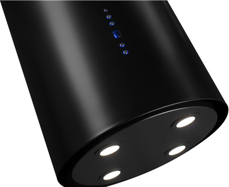 Okap wyspowy Toflesz Baltic Isla Lux 40 czarny mat 850m3/h