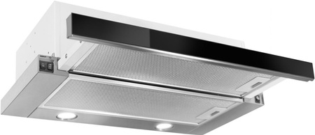 Okap teleskopowy / do zabudowy Toflesz Vega Glass 50 czarny 324m3/h