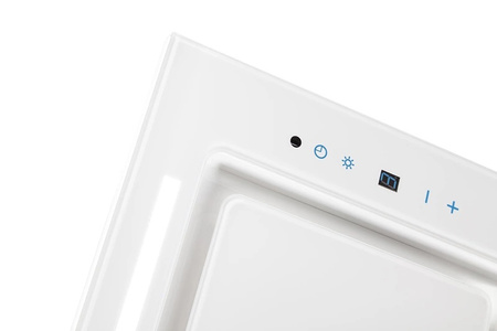 Okap podszafkowy / do zabudowy Toflesz Linea Glass 90 biały 850m3/h + pilot