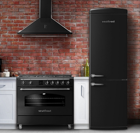 Okap kominowy / przyścienny retro Vestfrost VE-90RSABK silnik bezszczotkowy