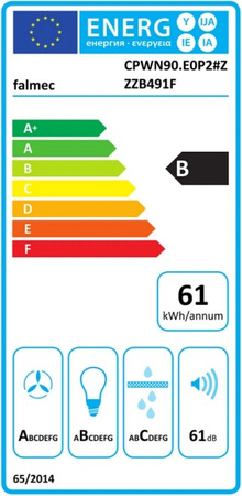 Okap kominowy / przyścienny Falmec Polar White 35cm