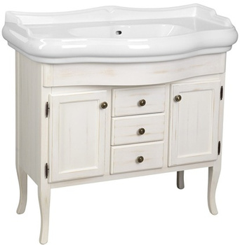 Szafka umywalkowa Sapho Retro 1621 89x80x48cm, starobiała