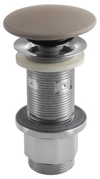 Korek umywalkowy Sapho FG914 5/4'', klik-klak, piaskowy mat