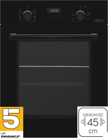 Piekarnik elektryczny do zabudowy 45cm. Kernau KBO0946SKB