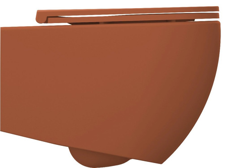 Miska wisząca WC Isvea Italy Infinity 10NF02004-2U rimless, 36,5x53cm, terracotta