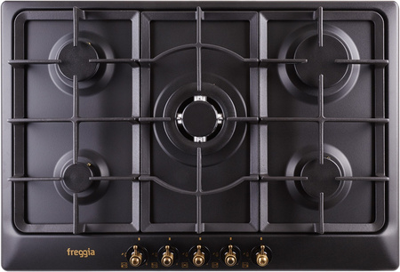 Płyta gazowa do zabudowy retro 75cm. Freggia HR750VGTAN antracyt