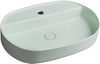 Umywalka ceramiczna nablatowa Isvea Italy Infinity 10NF65060-2T miętowy