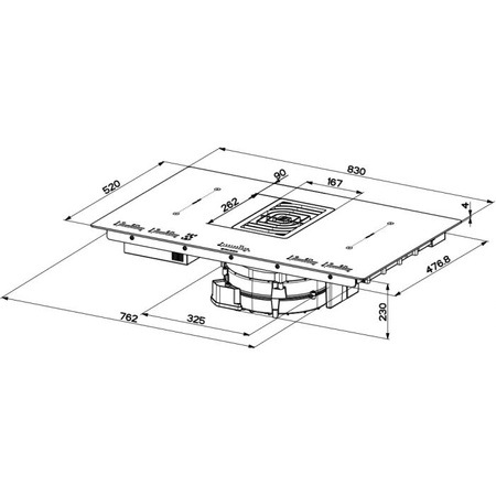 Płyta indukcyjna z okapem Faber Galileo Smart BK 83 340.0577.694