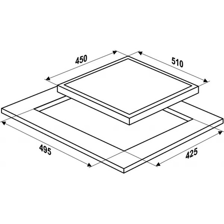 Płyta indukcyjna do zabudowy 45cm. MPM MPM-45-IM-14