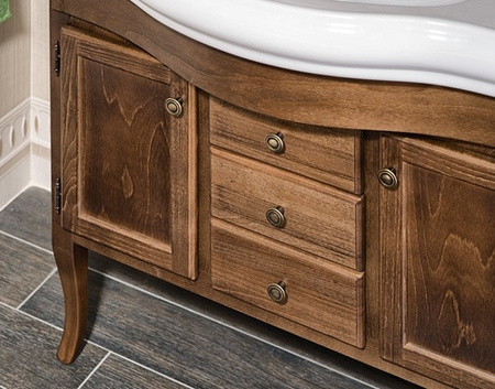 Szafka umywalkowa Sapho Retro 1620 89x80x48cm, bukowa