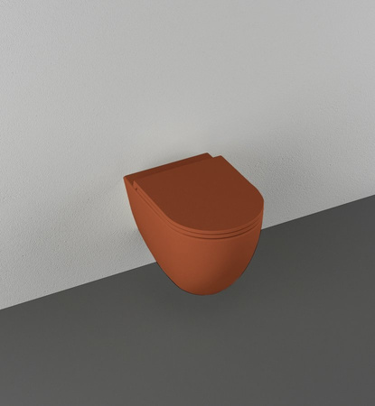 Zestaw Isvea Italy Infinity: Miska wisząca WC + deska WC terracotta