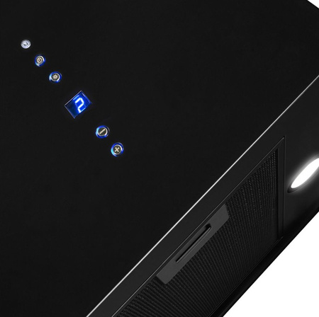 Okap kominowy / przyścienny Toflesz Sandy 40 czarny mat 850m3/h