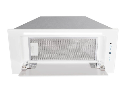 Okap podszafkowy / do zabudowy Toflesz Linea Glass 90 biały 850m3/h + pilot