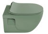 Miska wisząca WC Sapho Brilla 100614-128 rimless, 36,5x53cm,  zielony mat