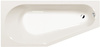Wanna asymetryczna Polysan Tigra L 90111.40, 170x80x46cm, lewa, beżowy