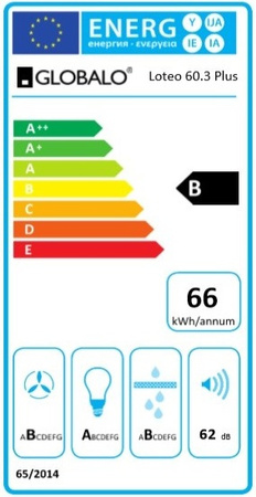 Okap podszafkowy / do zabudowy Globalo Loteo 80.4 Plus White