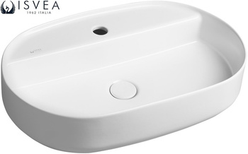 Umywalka ceramiczna nablatowa Isvea Italy Infinity 10NF65060 biały