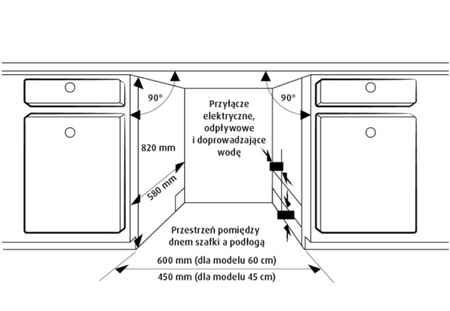 Zmywarka do zabudowy MPM MPM-60-ZMI-04