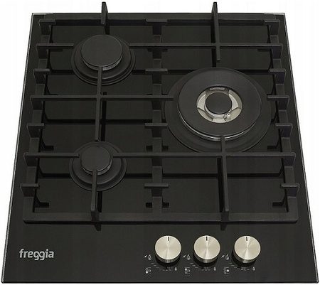 Zestaw 45cm. Freggia: płyta gazowa HCG430VGTB + piekarnik elektryczny OESF45B