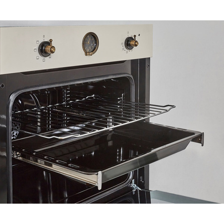 Piekarnik elektryczny do zabudowy retro Freggia OERD67CH szampański